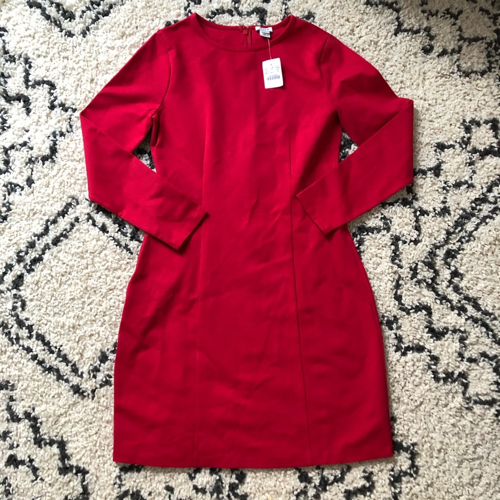 NWT J.Crew Factory Pointe Red Dress Size 6